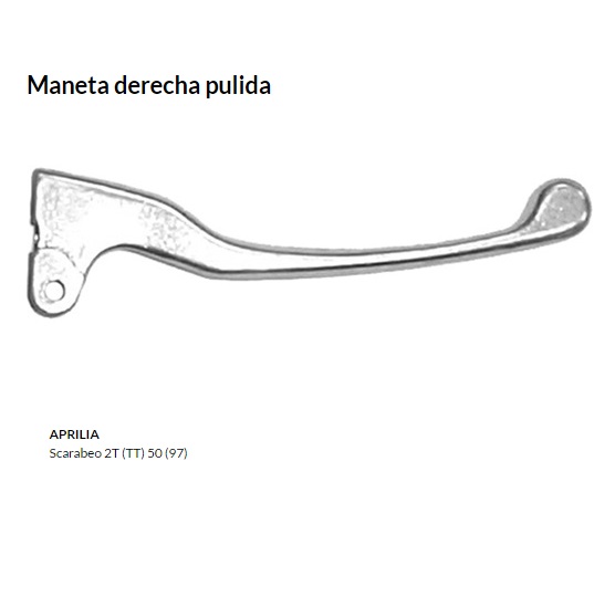 Maneta derecha pulida