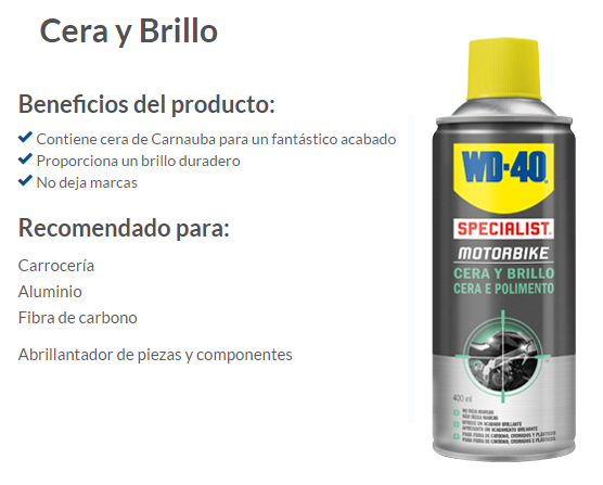 CERA Y BRILLO WD-40 400 ML.