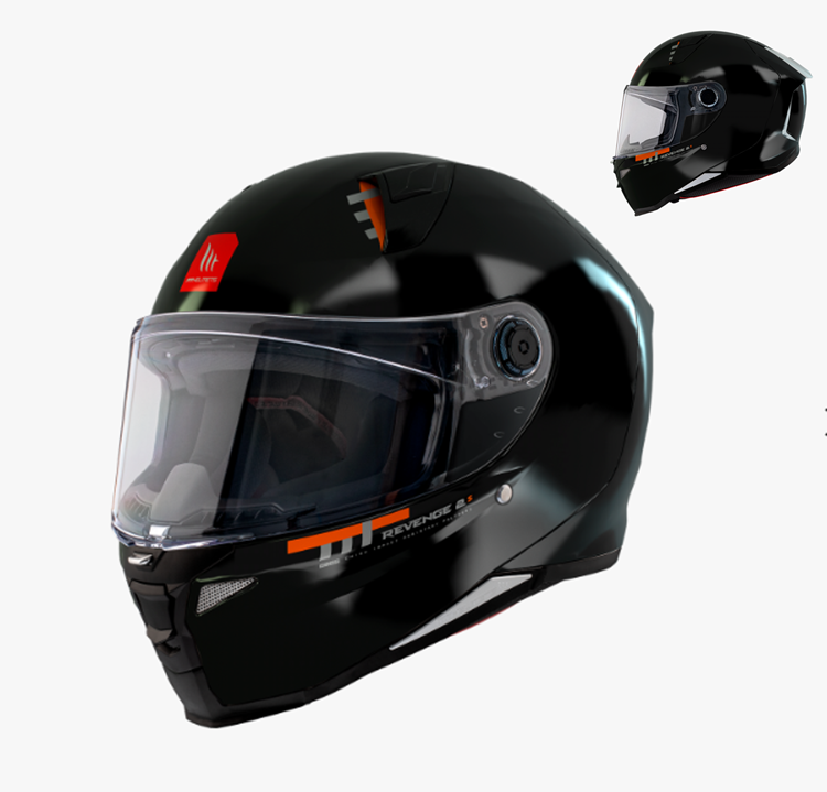 CASCO MOTO MT INTEGRAL REVENGE 2 S SOLID A1 NEGRO S