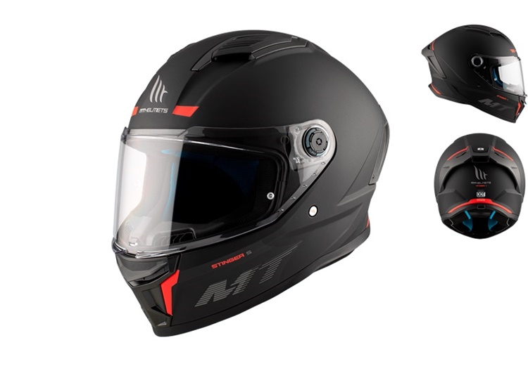 CASCO MOTO MT INTEGRAL STINGER 2 A1 NEGRO MATE L 22-06