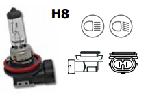 LAMPARA MOTO HERT 12V 35W H8 HALOGENA