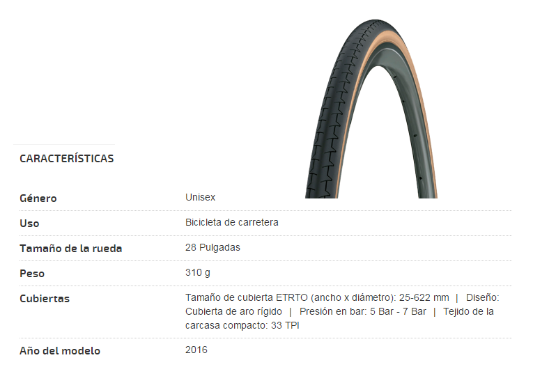 CUBIERTA BICICLETA MICHELIN 700X25C DYNAMIC CLASSIC SW (translucent)