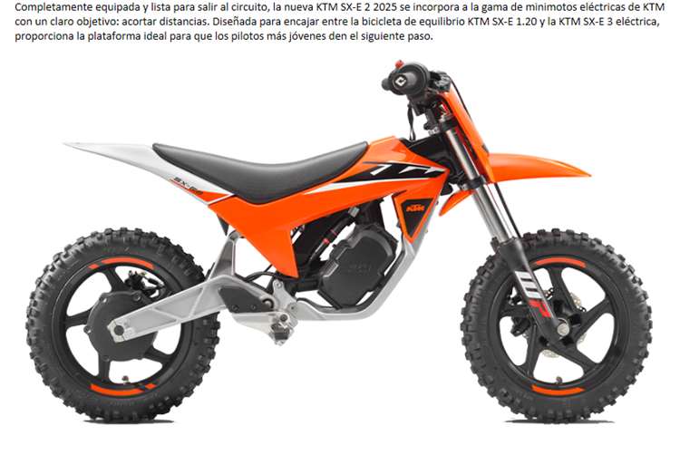 KTM E-BIKE SX-E 2