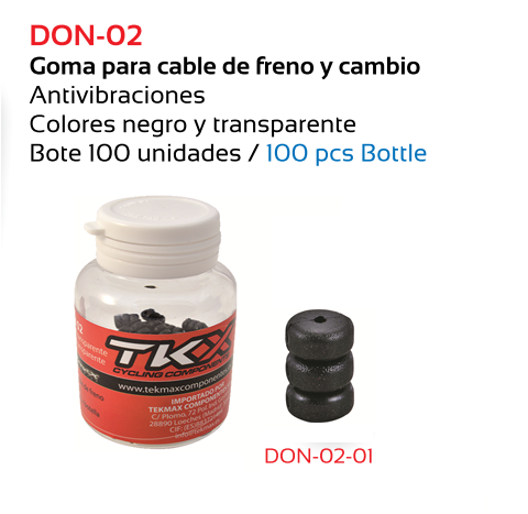 GOMA TKX DONUTS ANTIVIBRACION NEGRO